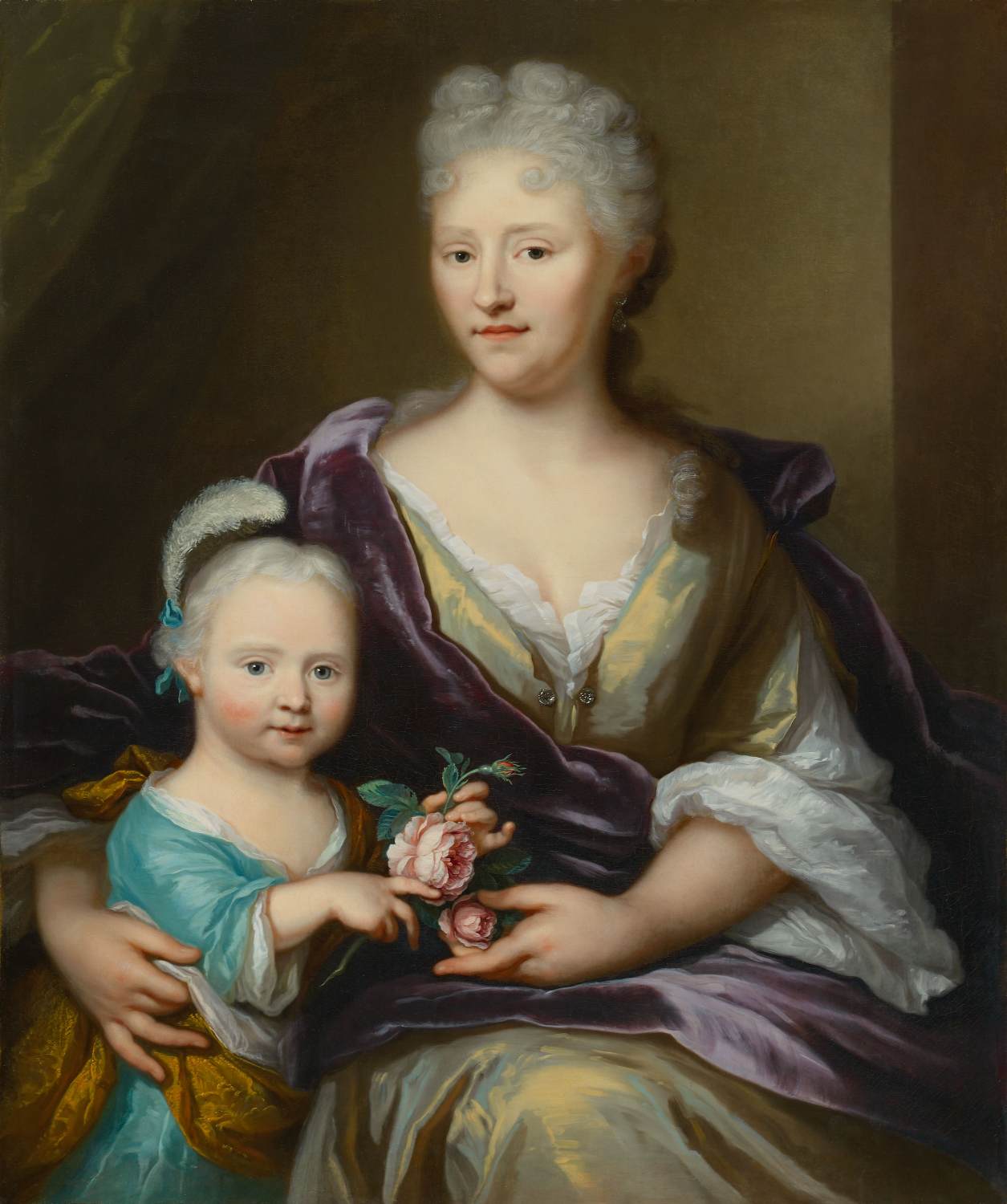 Portrait of Elisabeth Jacoba Bors van Waveren-Ortt and her Daughter