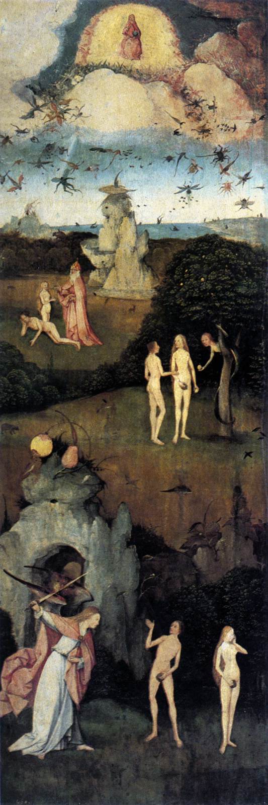 Triptych of Haywain (left wing)