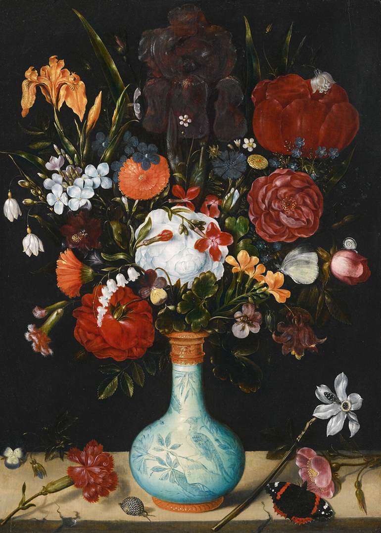 Still-Life with Flowers in a Wan-Li Vase
