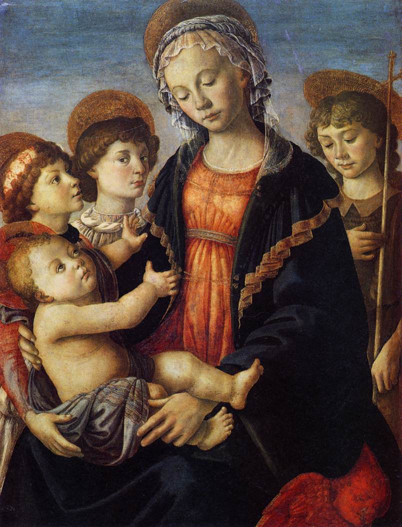 The Virgin and Child with Two Angels and the Young St John the Baptist