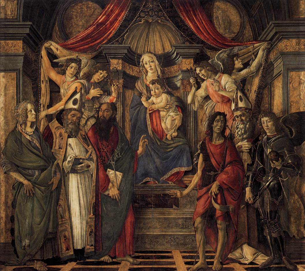 The Virgin and Child with Four Angels and Six Saints (Pala di San Barnaba)