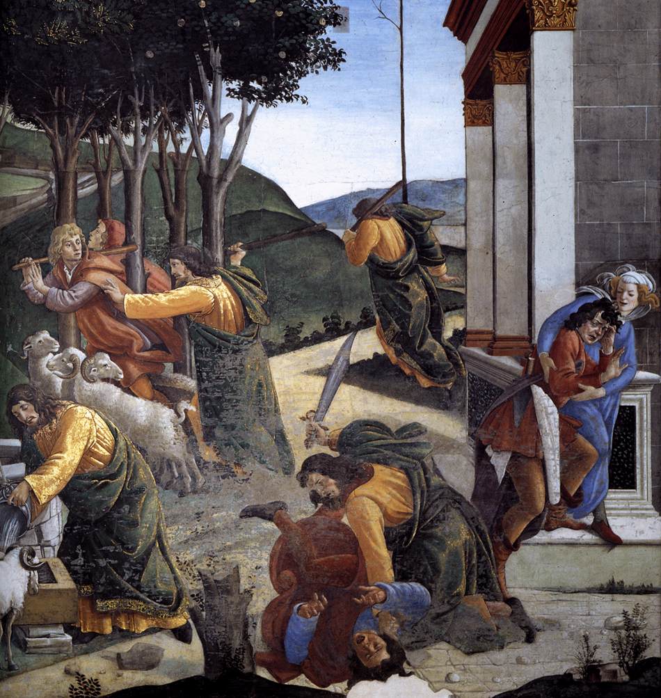 The Trials and Calling of Moses (detail)