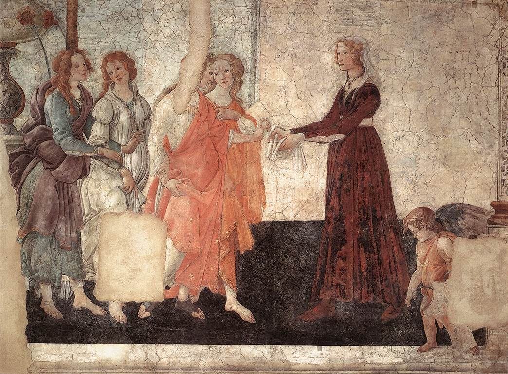 Venus and the Three Graces Presenting Gifts to a Young Woman