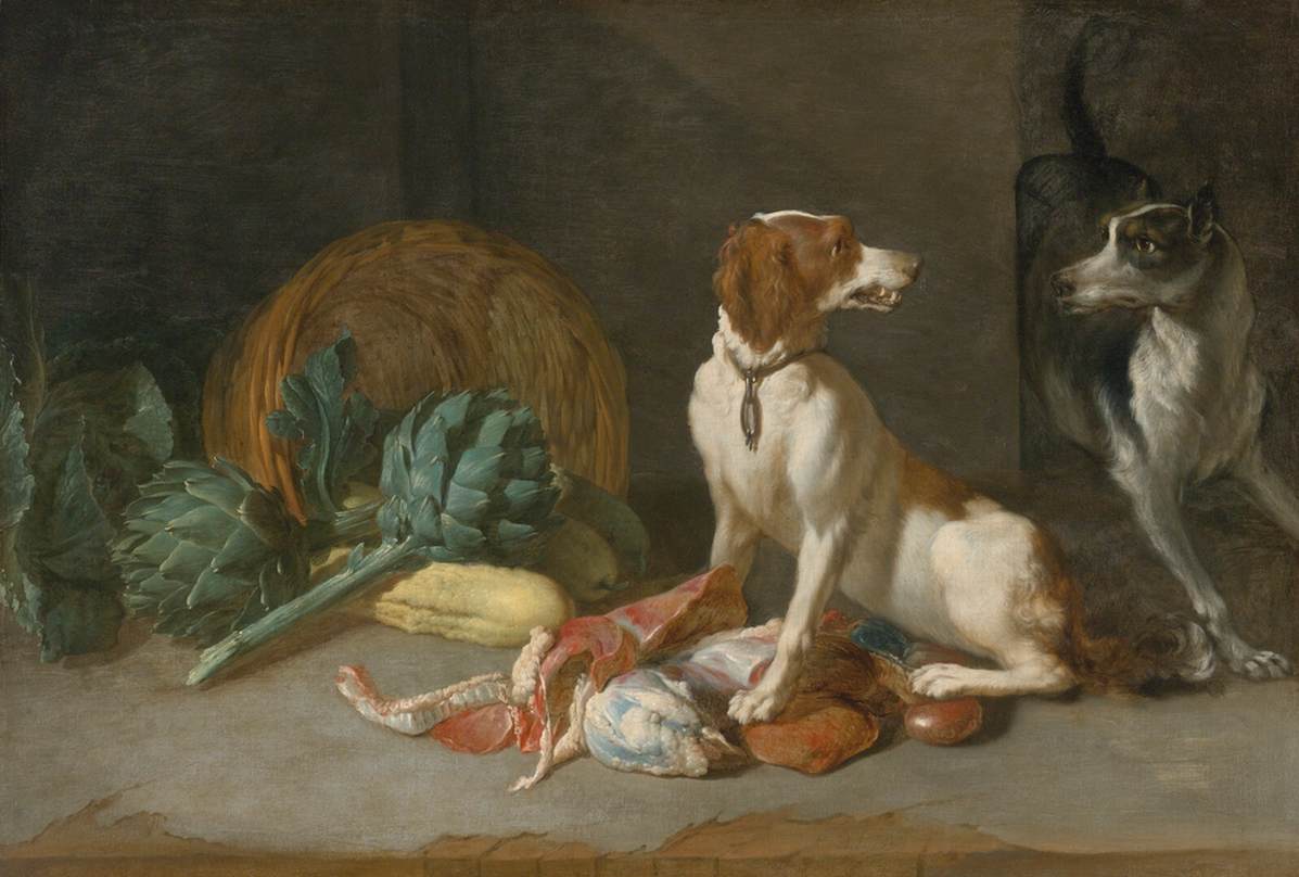 Two Hounds with a Still-Life