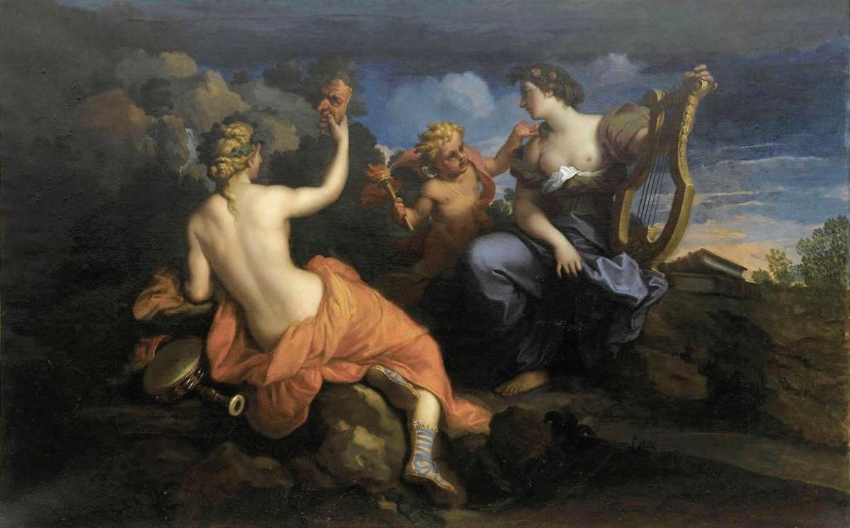 Thalia and Erato, Muses of Comedy
