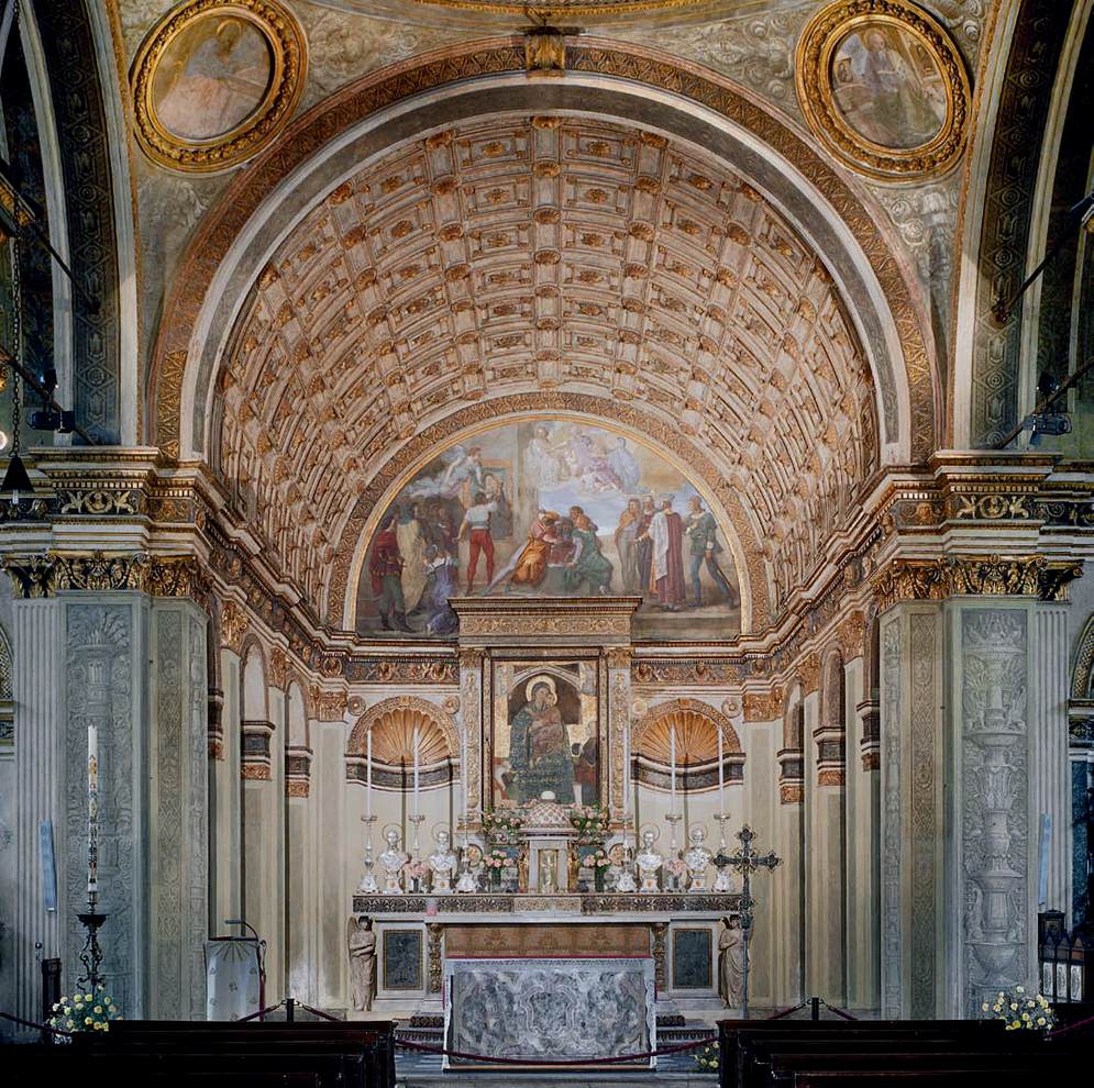 Interior view towards the choir