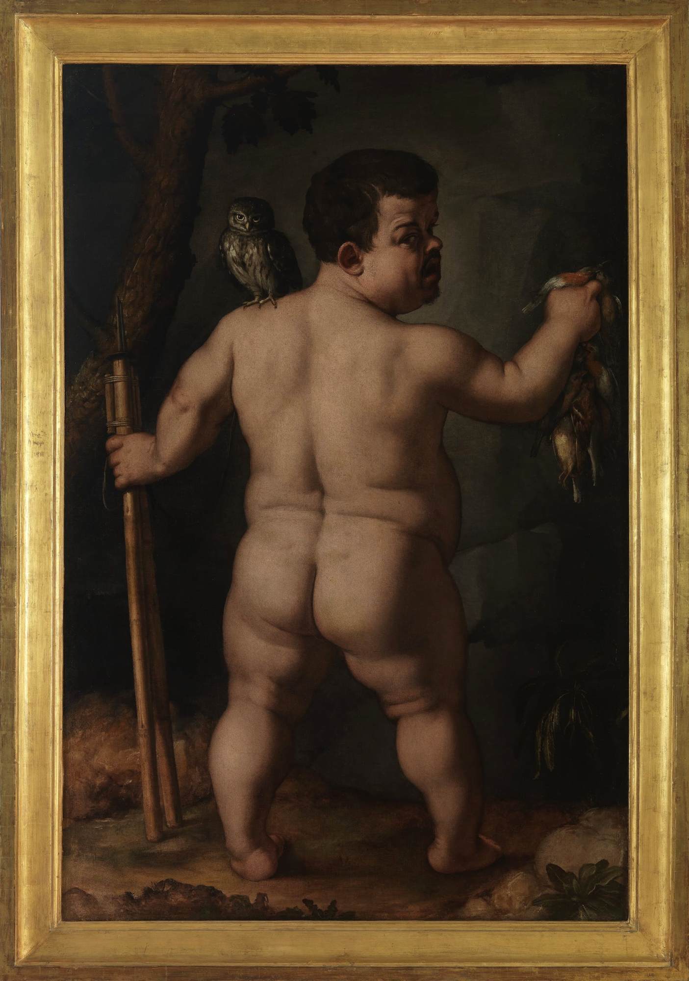 Portrait of the Dwarf Morgante (back)