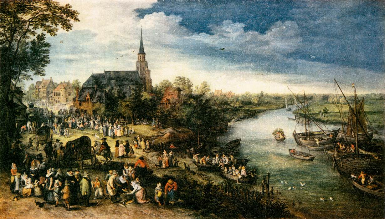 Fair at a Riverside Village