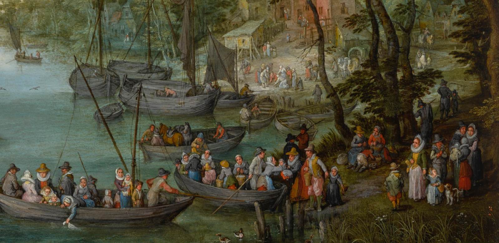 Wooded River Landscape (detail)