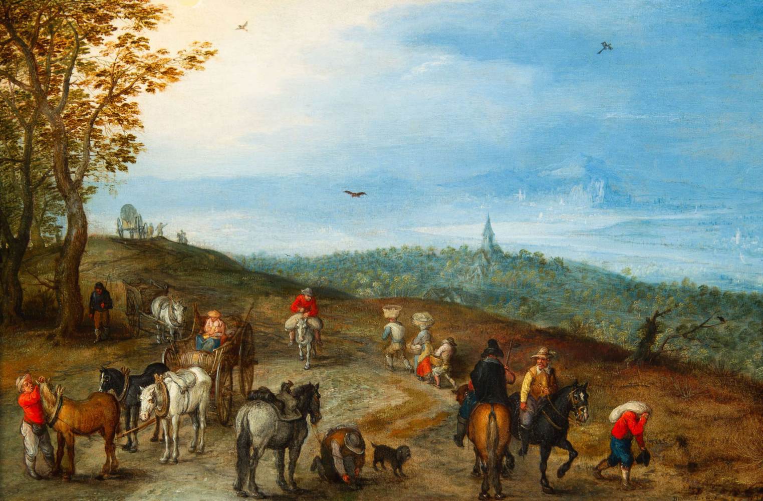 Extensive Landscape with Travellers on a Road