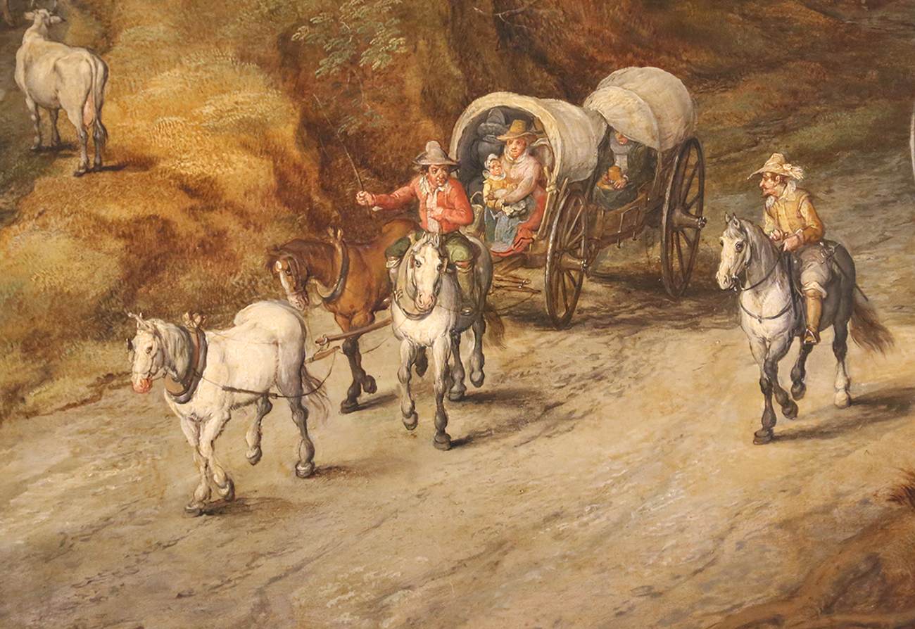 Landscape with Peasants and Livestock (detail)