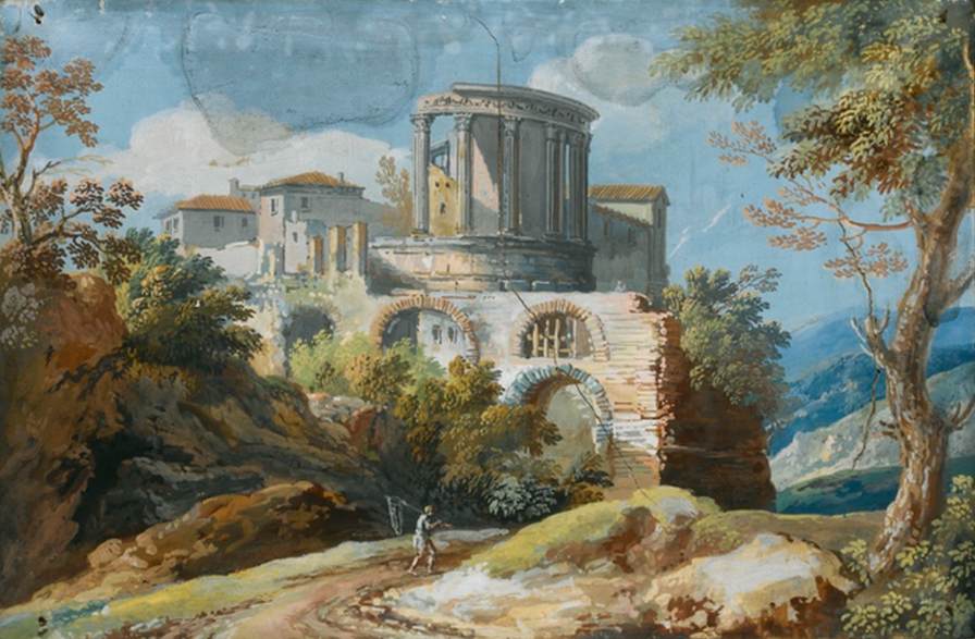 Roman View: The Temple of Vesta at Tivoli