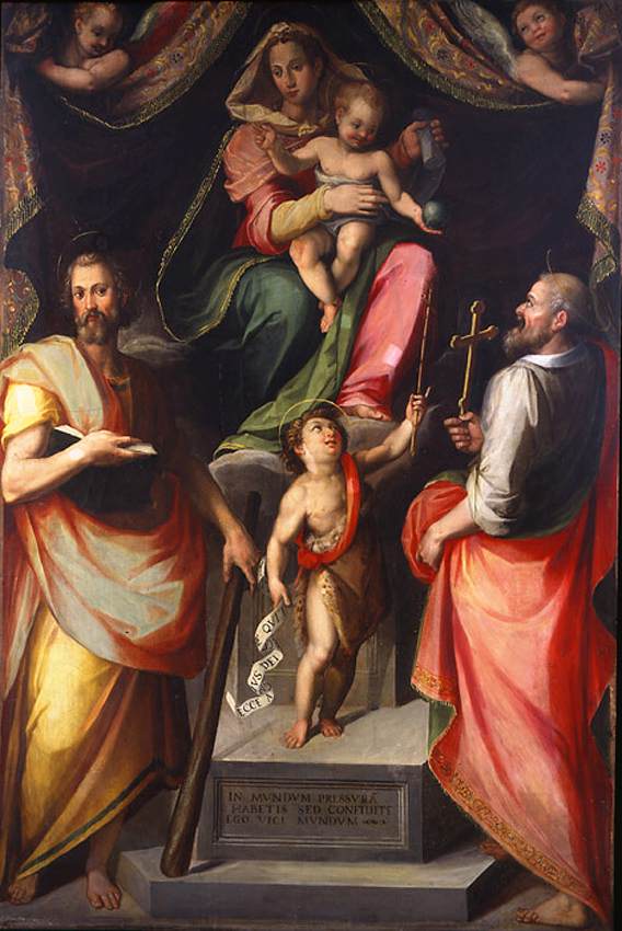 Madonna and Child Enthroned with Saints