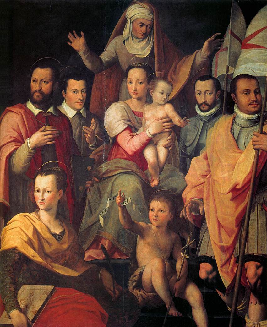 Virgin and Child with St Anne and Members of the Medici Family as Saints