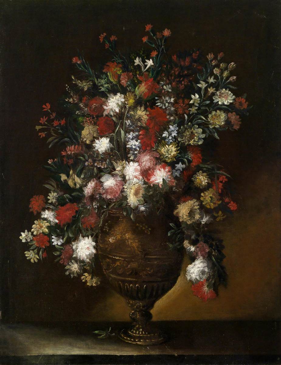 Still-Life of Flowers in a Gilded Vase