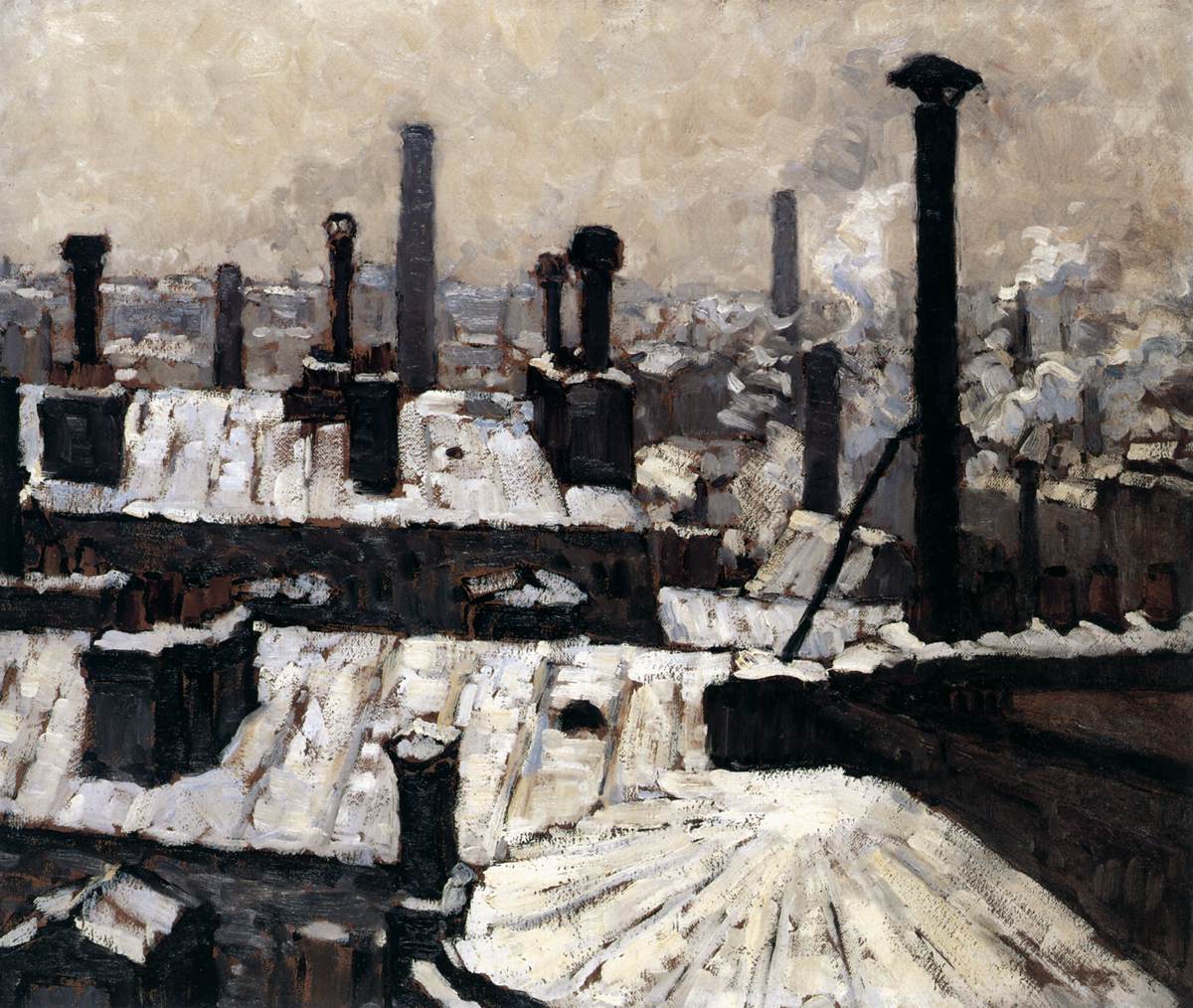 Rooftops in the Snow