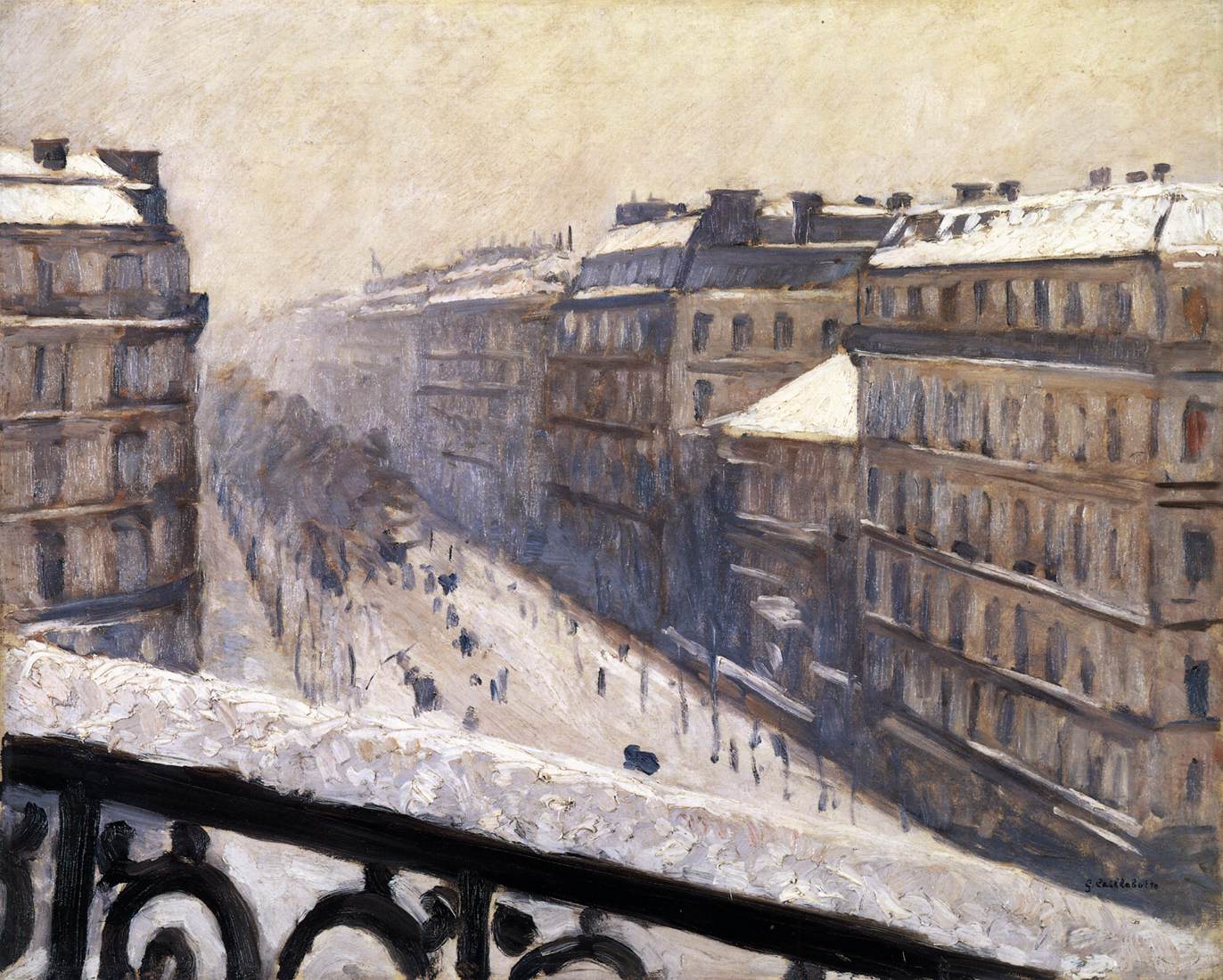Boulevard Haussmann, Snow