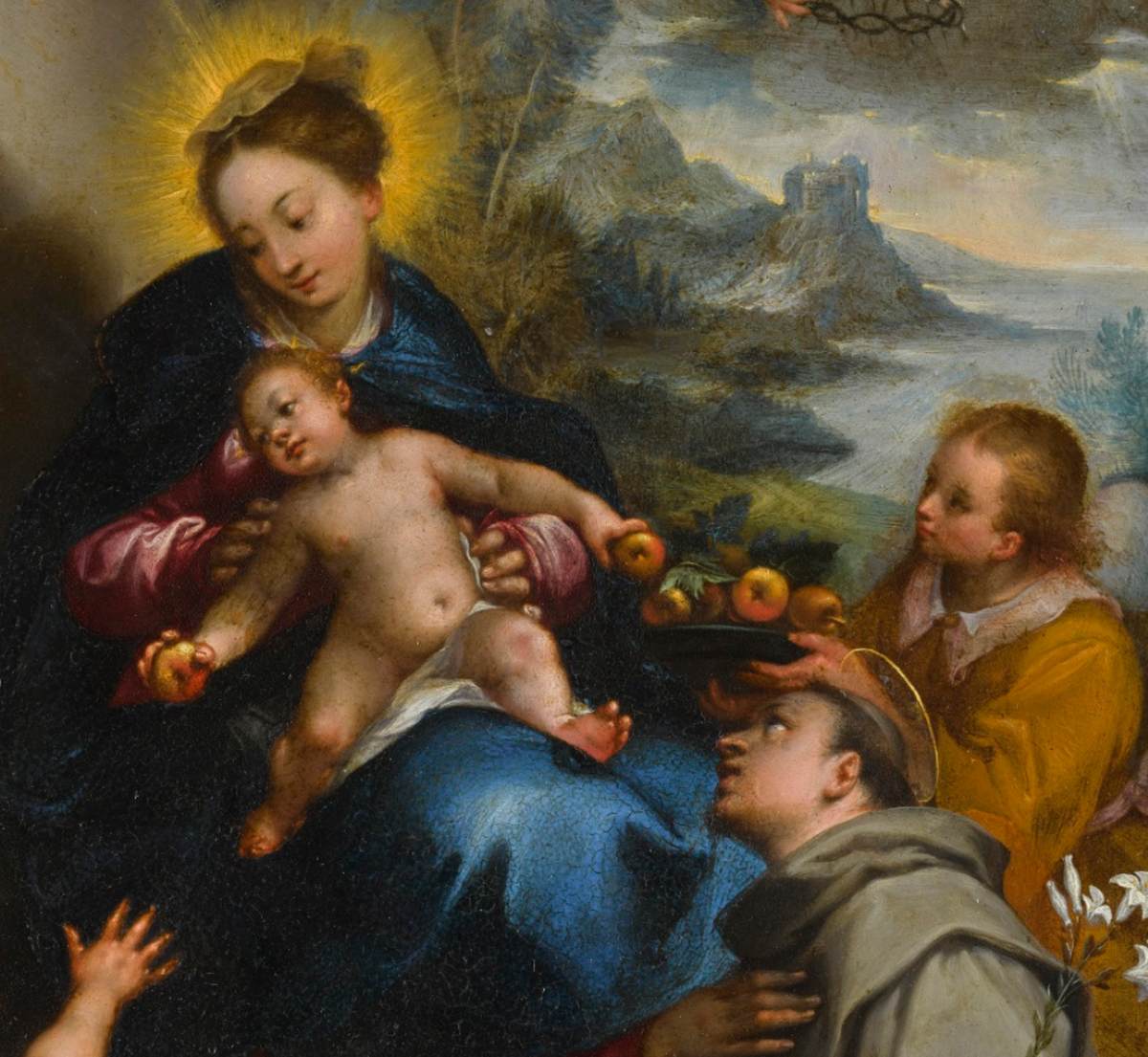 Virgin and Child with Saints (detail)