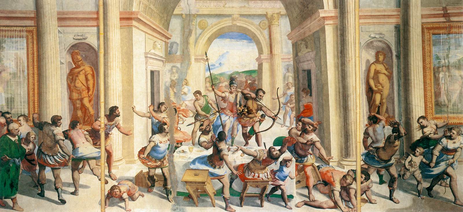 Odysseus Slays the Suitors in His Palace