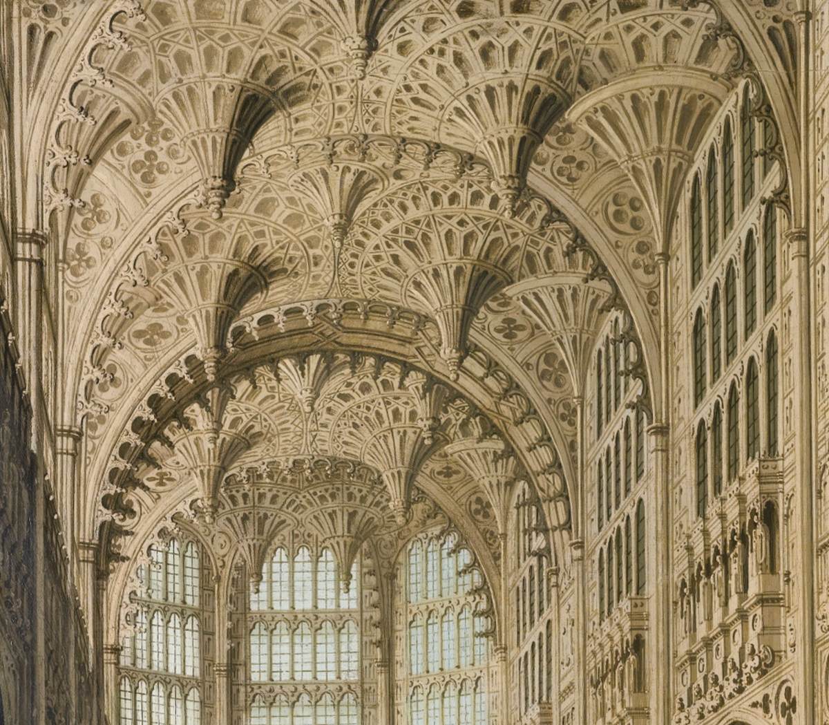 Interior View of the Henry VII Chapel, Westminster Abbey (detail)