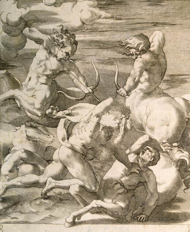 Battle between Hercules and Centaurs