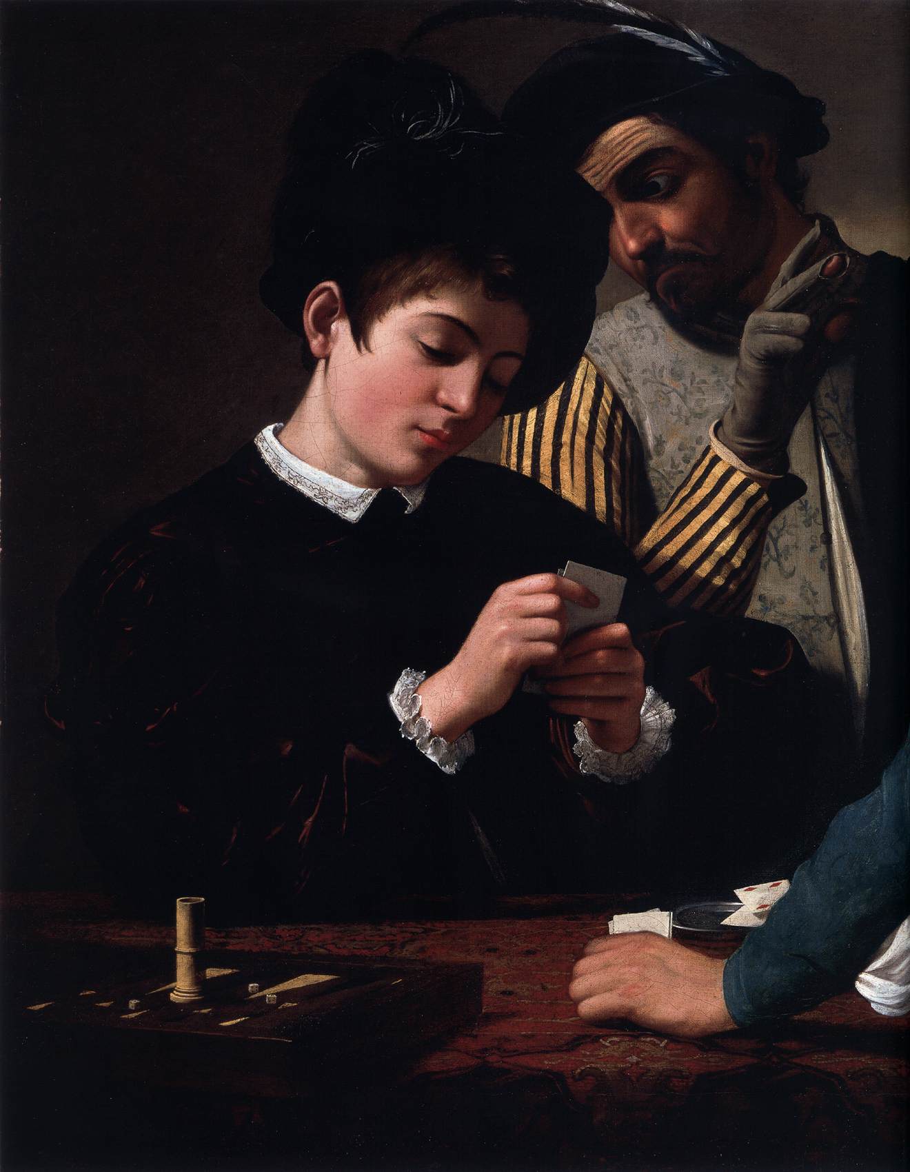 The Cardsharps (detail)