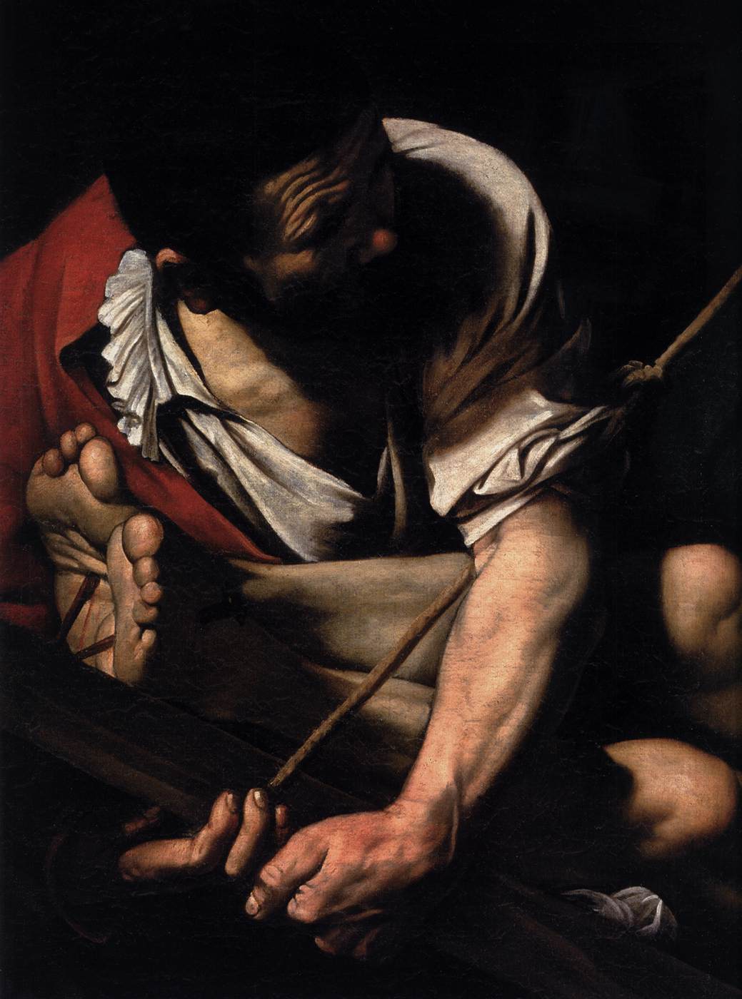 The Crucifixion of Saint Peter (detail)