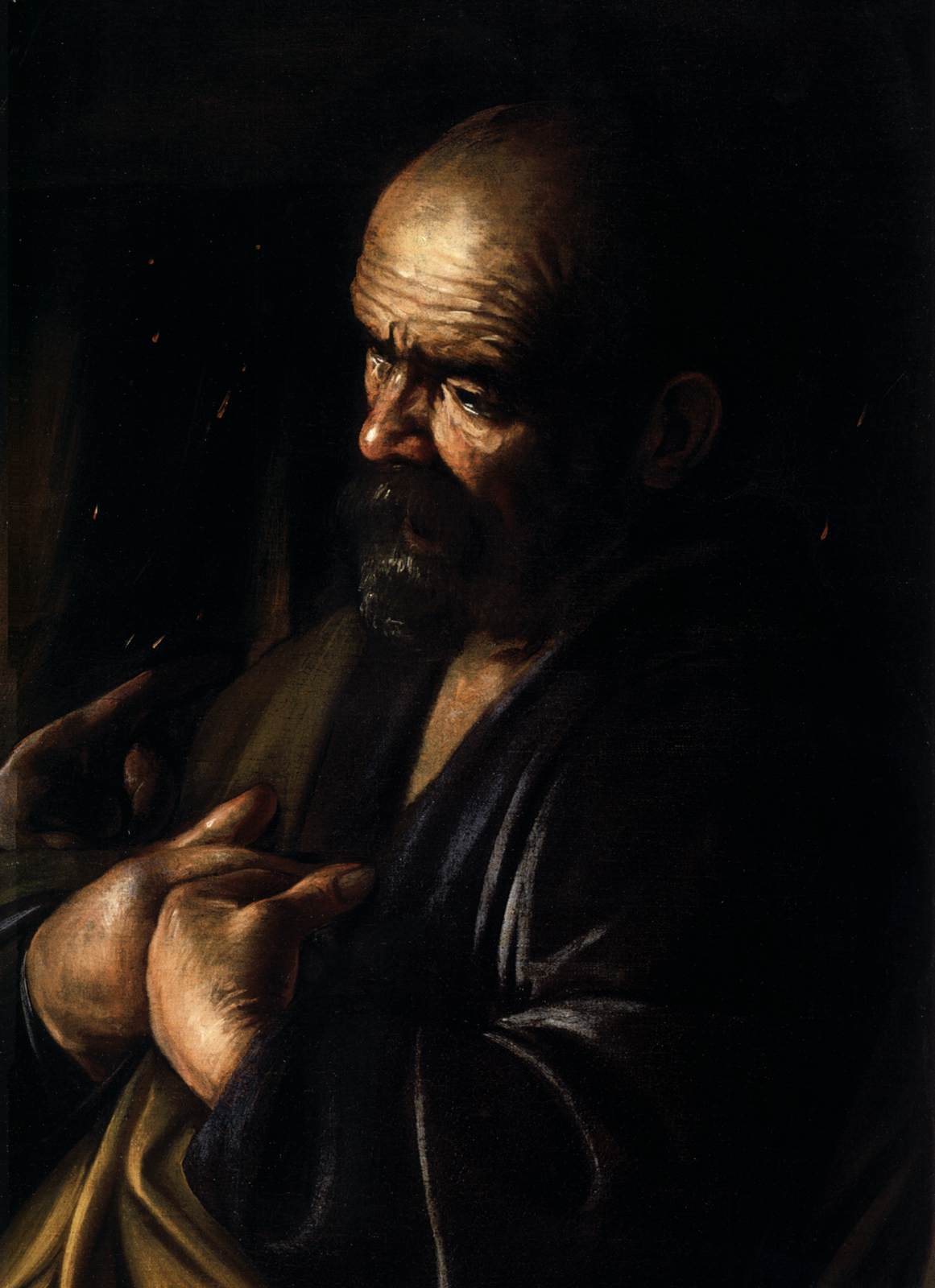 The Denial of St Peter (detail)