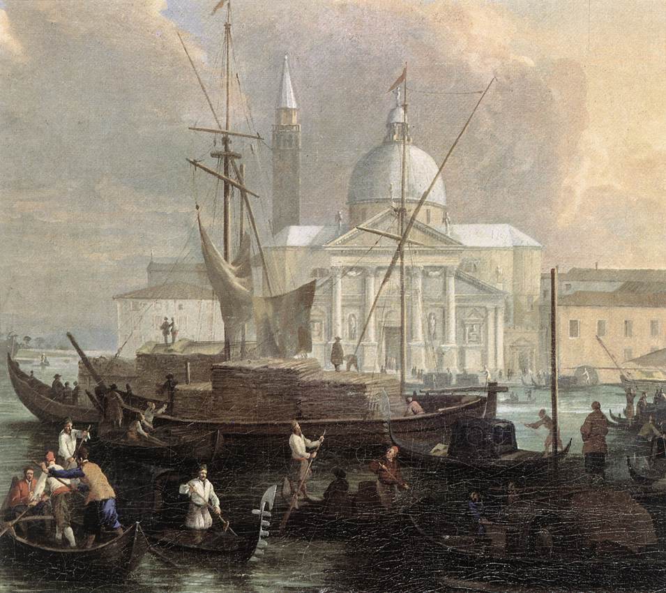 The Sea Custom House with San Giorgio Maggiore (detail)