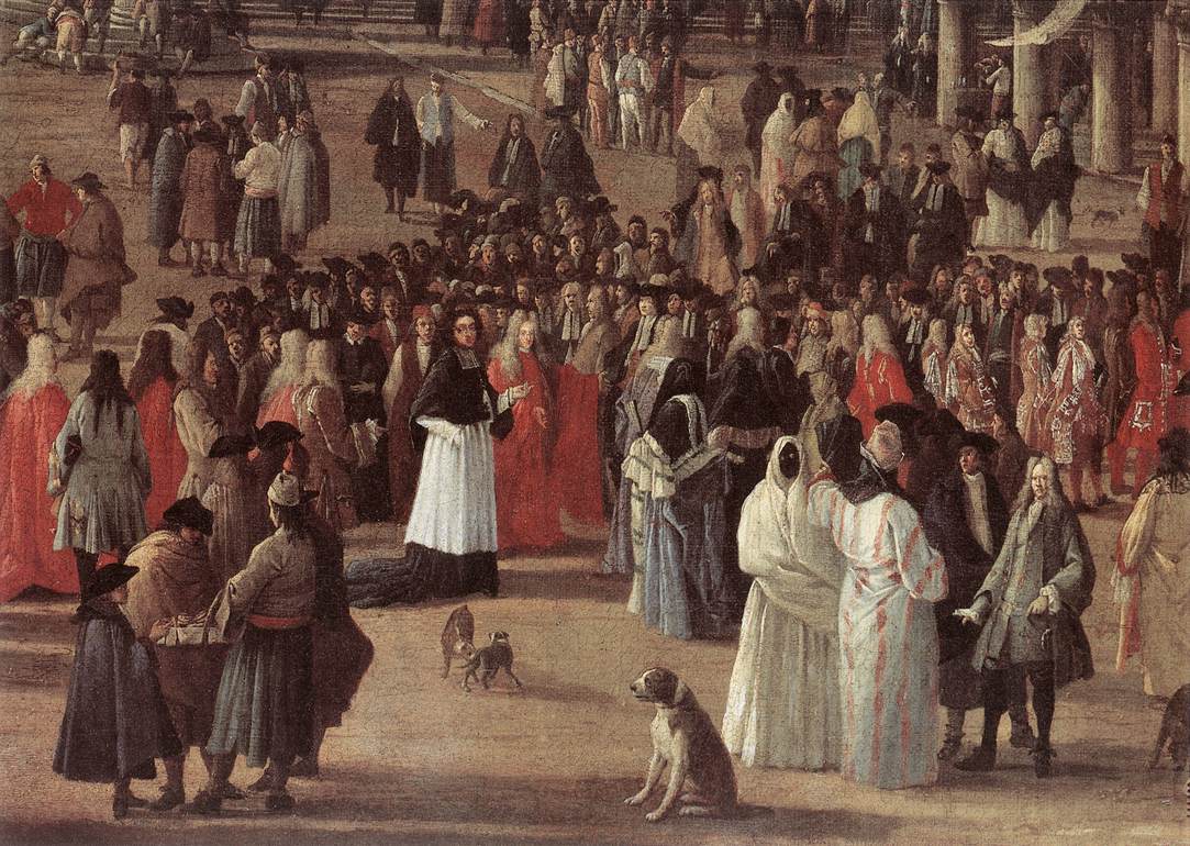 The Reception of Cardinal César d'Estrées (detail)