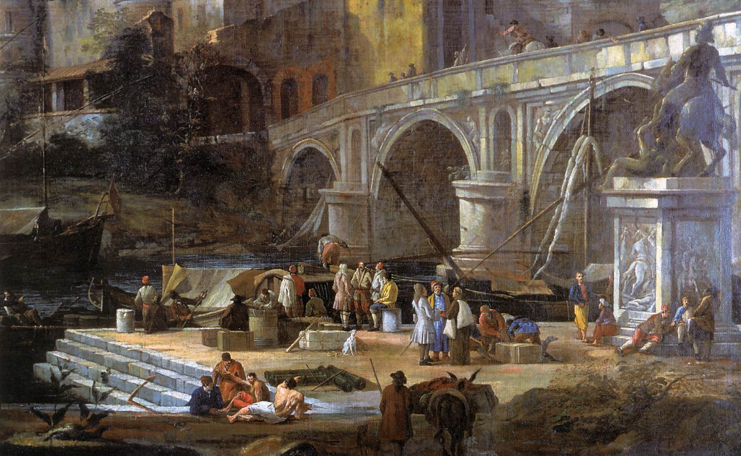 View of a River Port