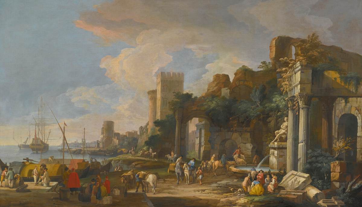 Capriccio View of a Mediterranean Port