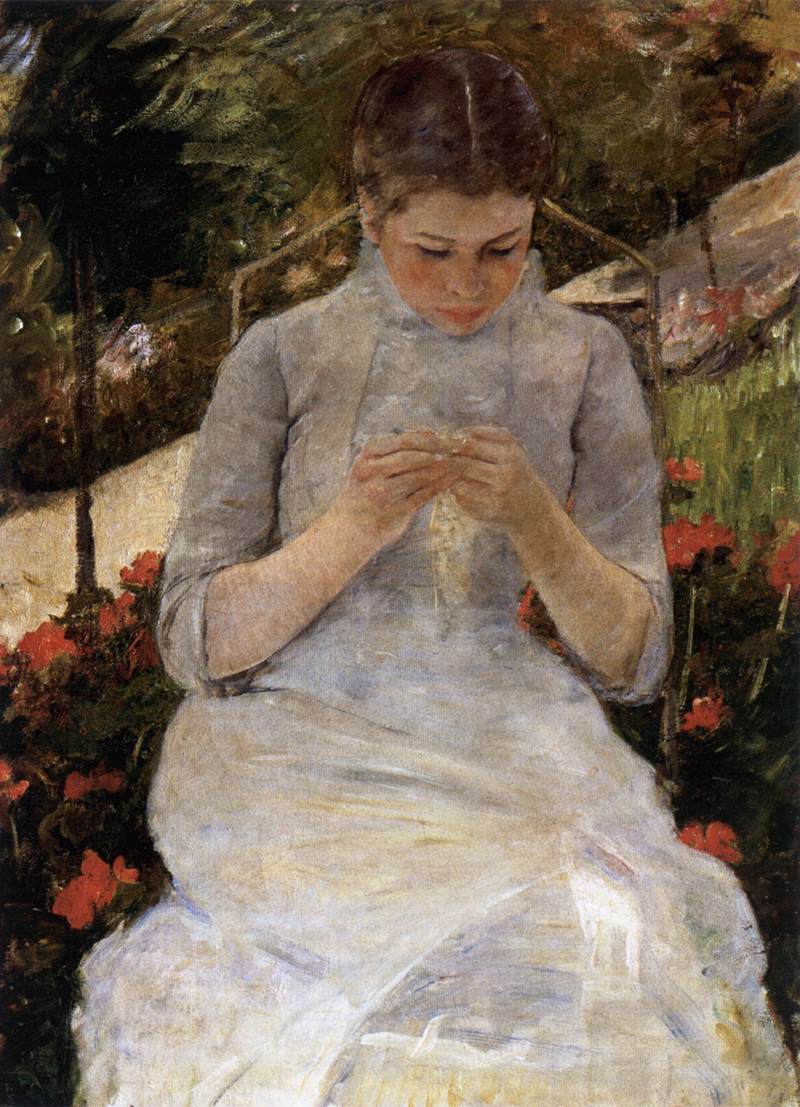 Woman with Needlework