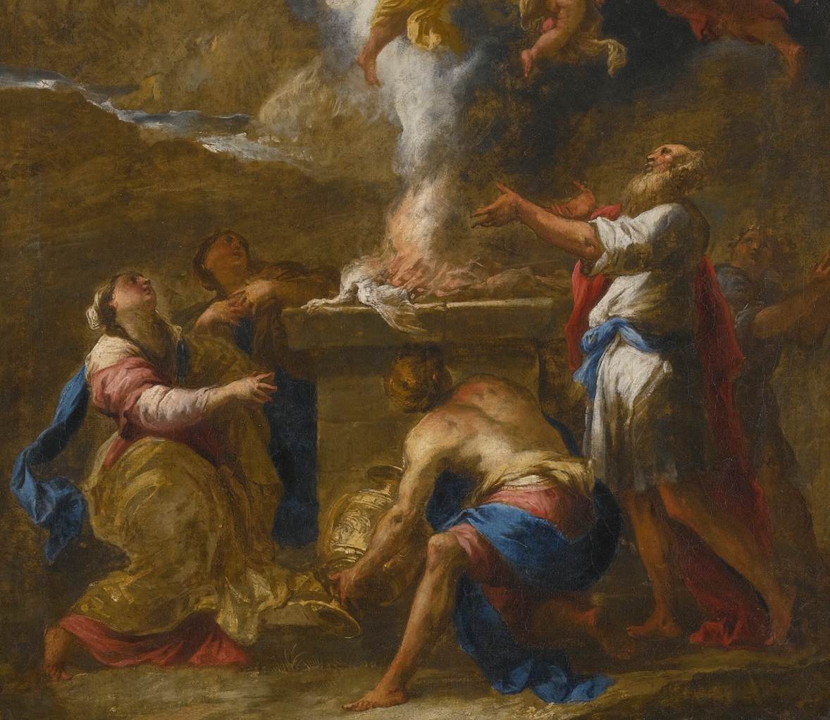 The Sacrifice of Noah (detail)