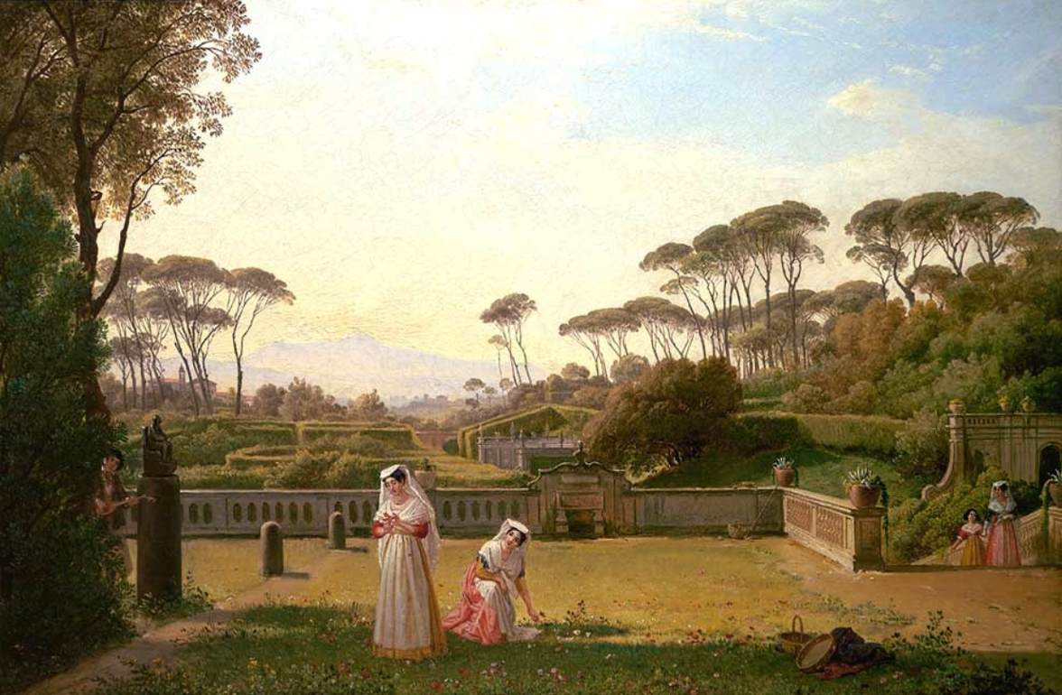 Garden of the Villa Doria Pamphili in Rome