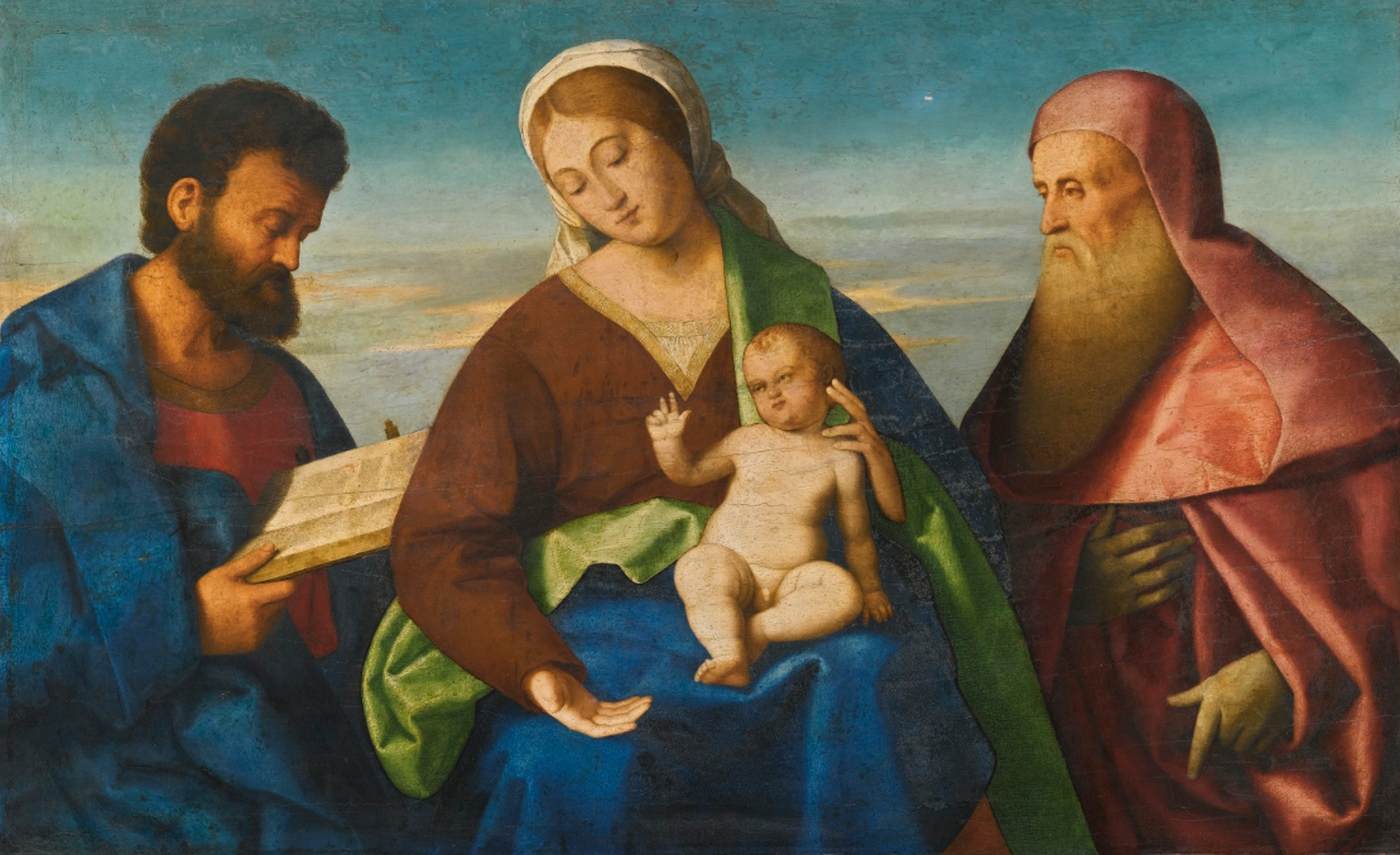 Virgin and Child with Sts Mark and Jerome