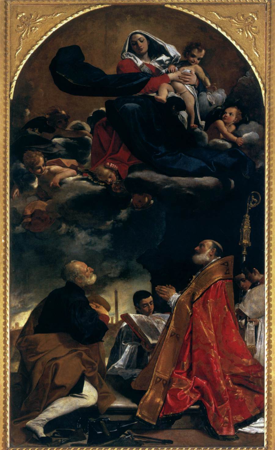 Virgin and Child with St Alò and St Petronius