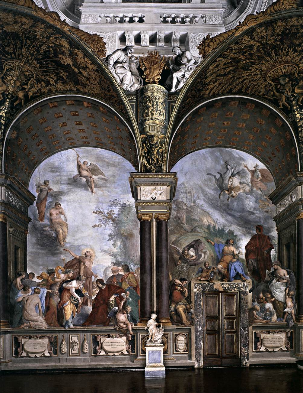 View of the south wall