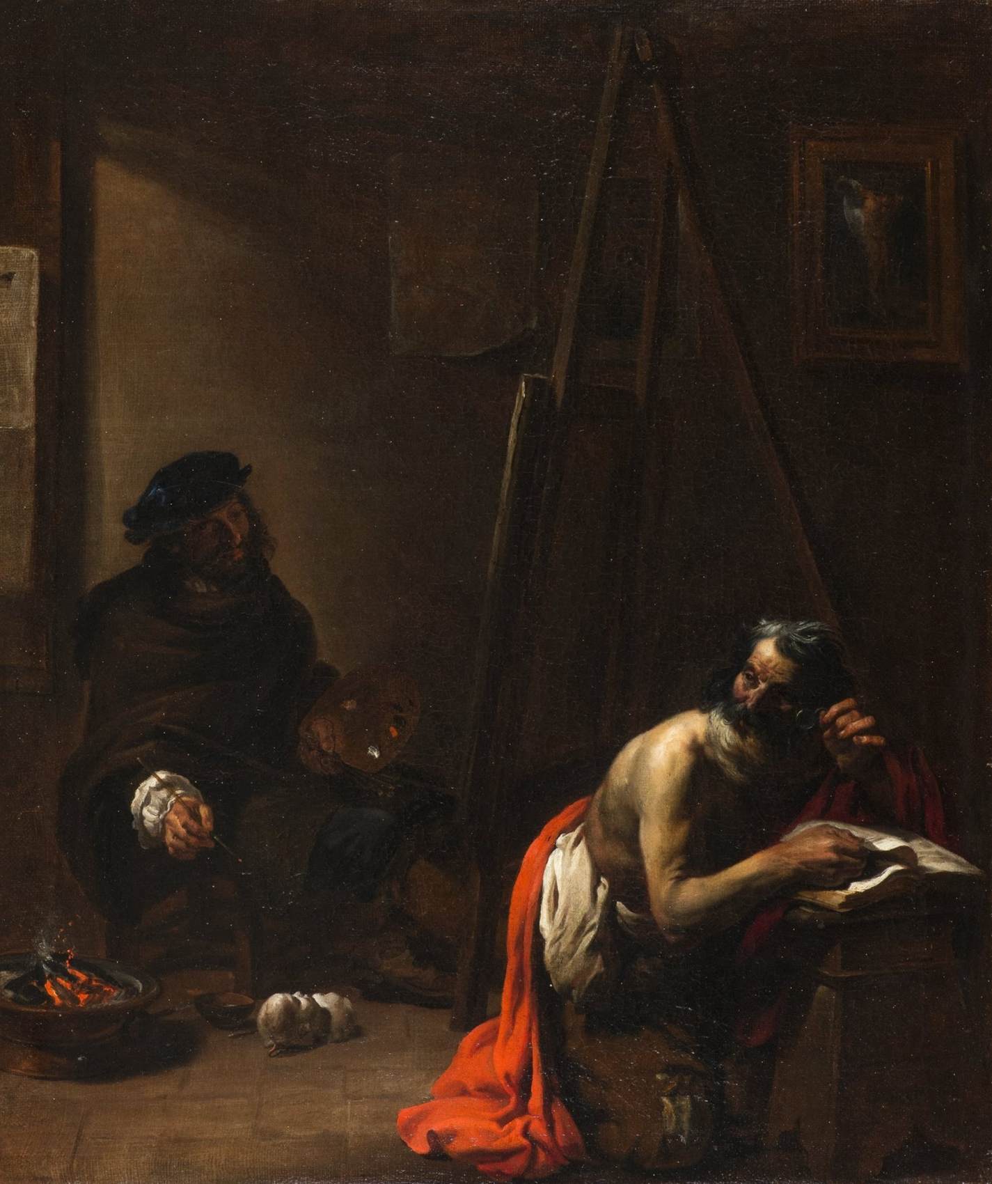 Self-Portrait in his Studio