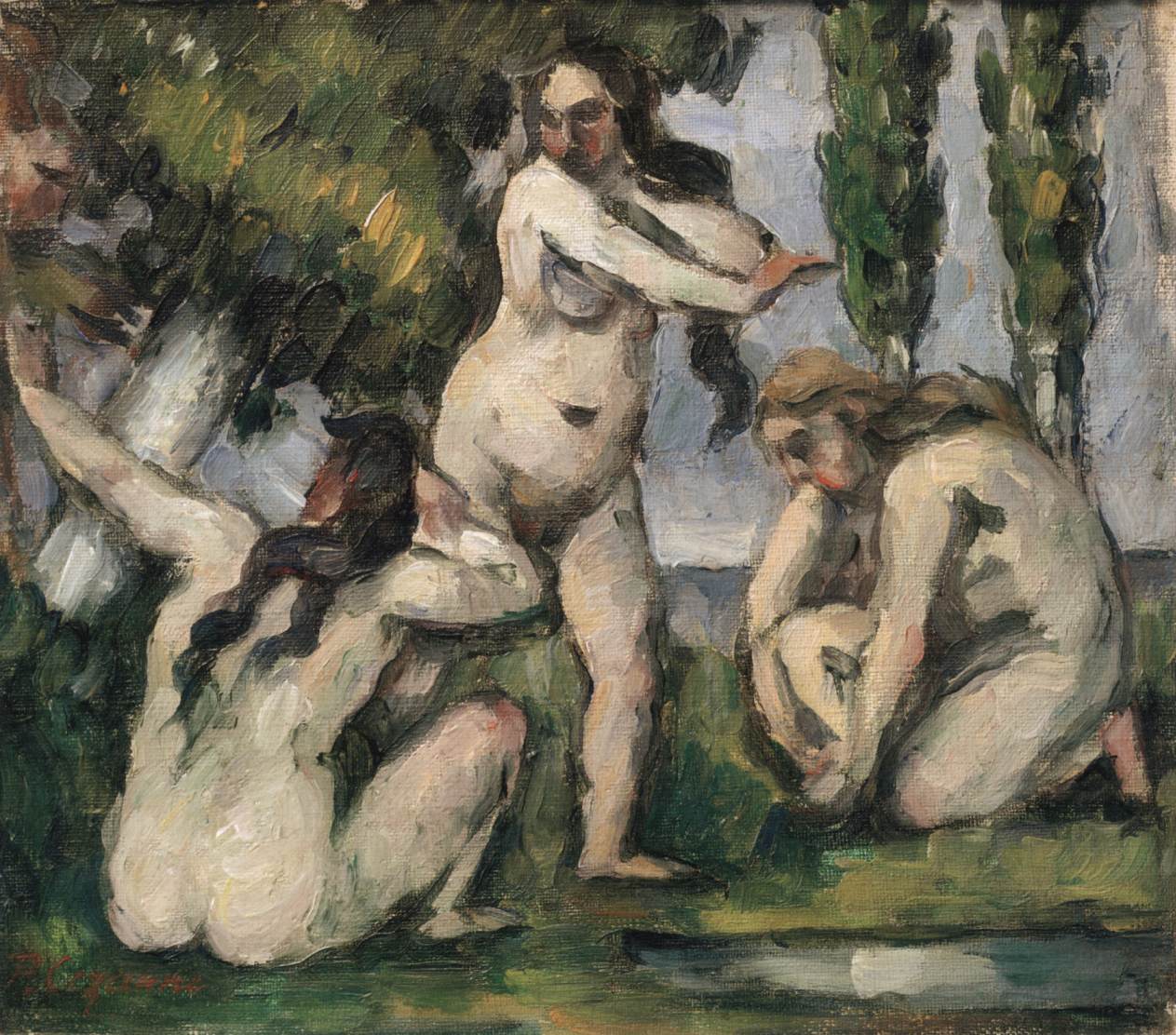 Three Bathers