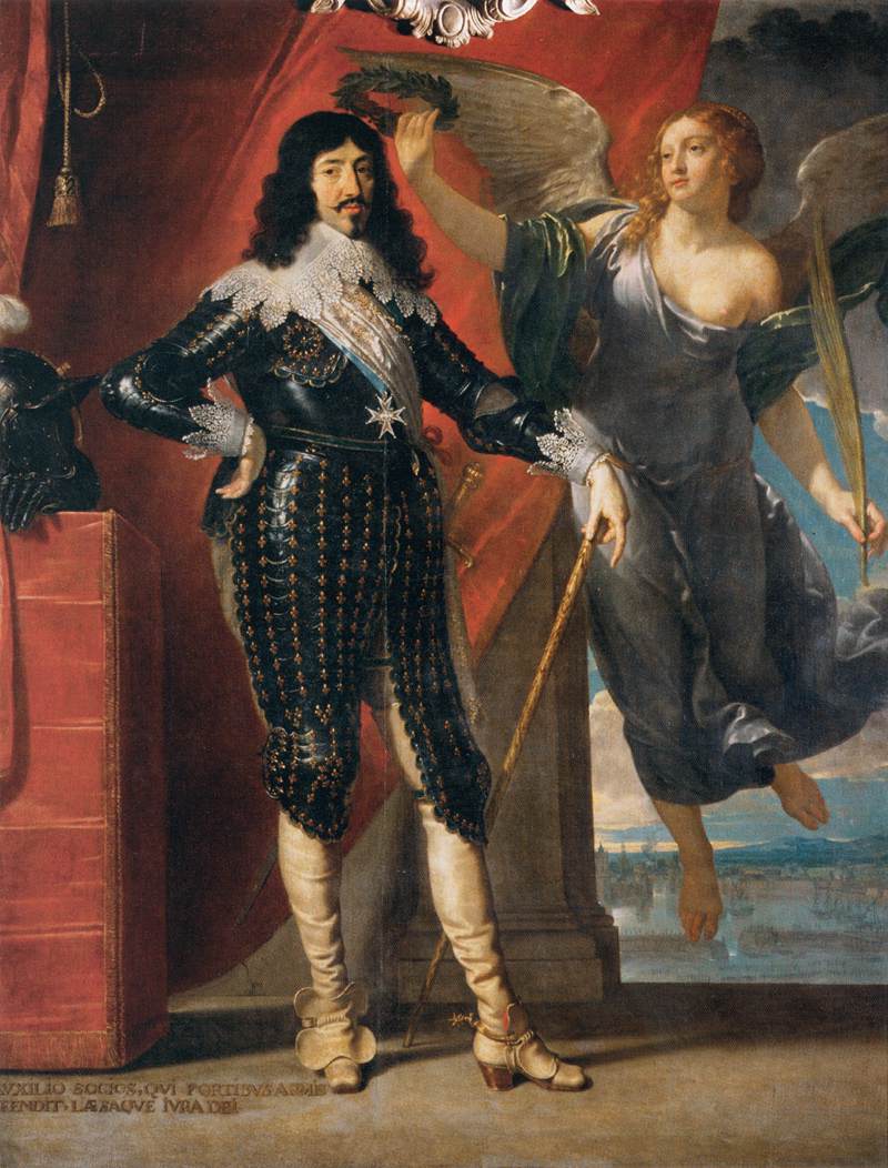 Louis XIII Crowned by Victory (Siege of La Rochelle, 1628)