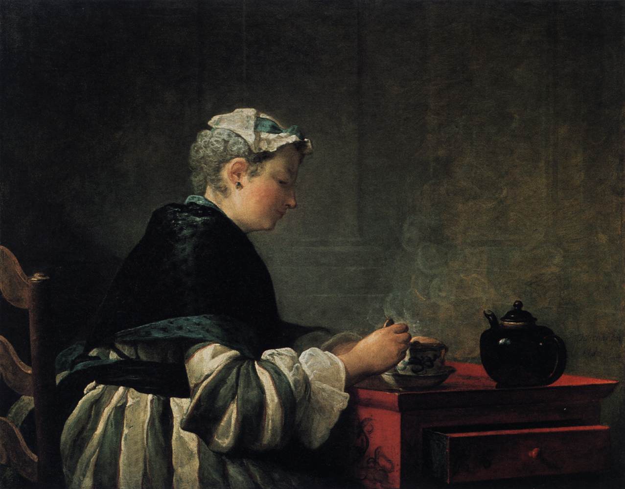 Woman Taking Tea