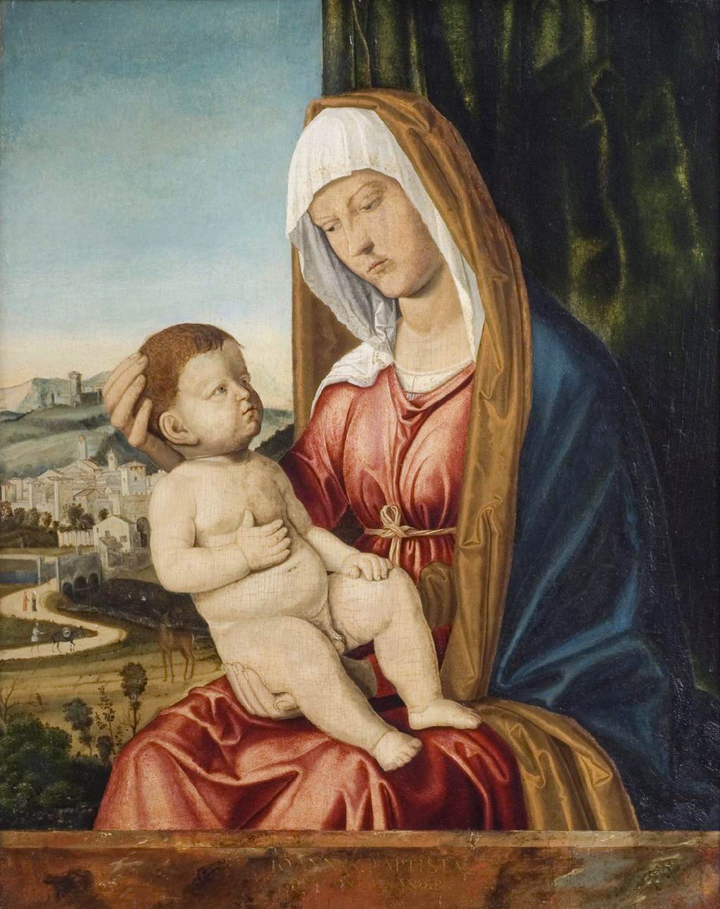 Virgin and Child before a Landscape