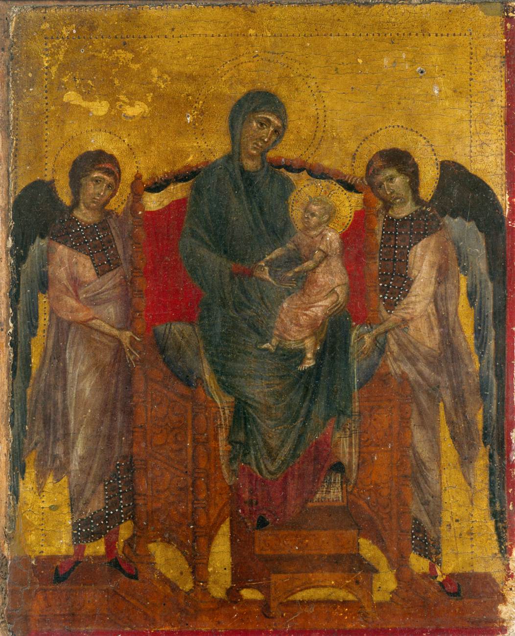 Virgin and Child with Two Angels