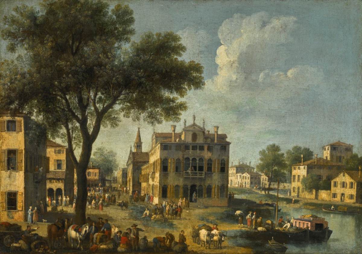 Village Scene on the Brenta Canal