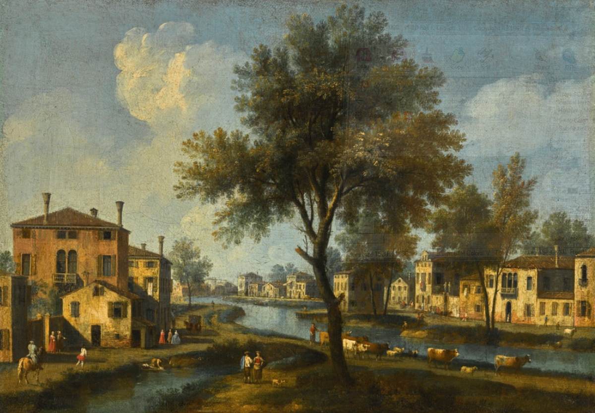 Village Scene on the Brenta Canal
