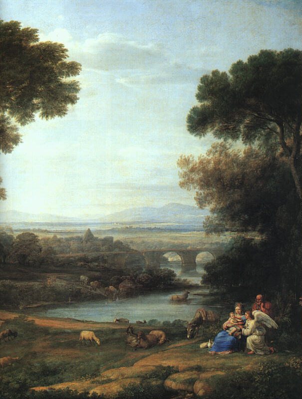 Landscape with the Rest on the Flight into Egypt (detail)