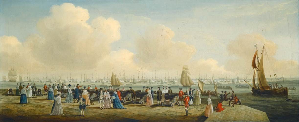 King George III Reviewing the Fleet at Spithead, off Portsmouth Harbour