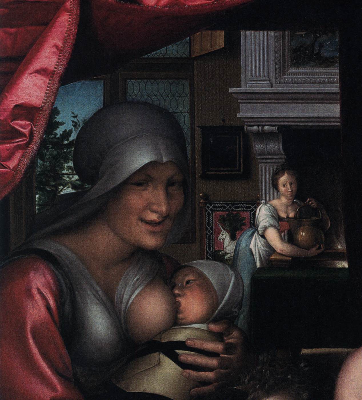 A Lady in Her Bath (detail)