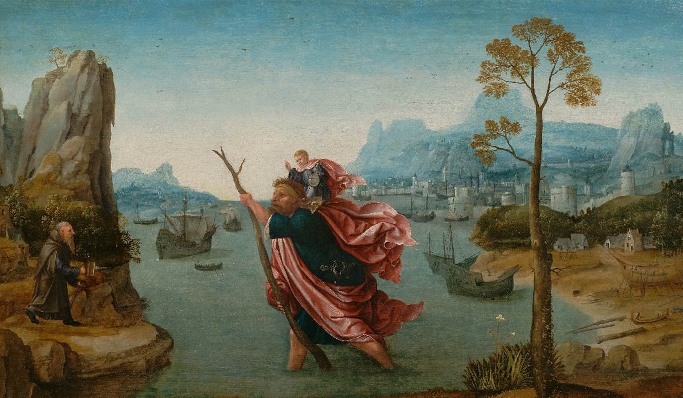 St Christopher in a Panoramic Landscape